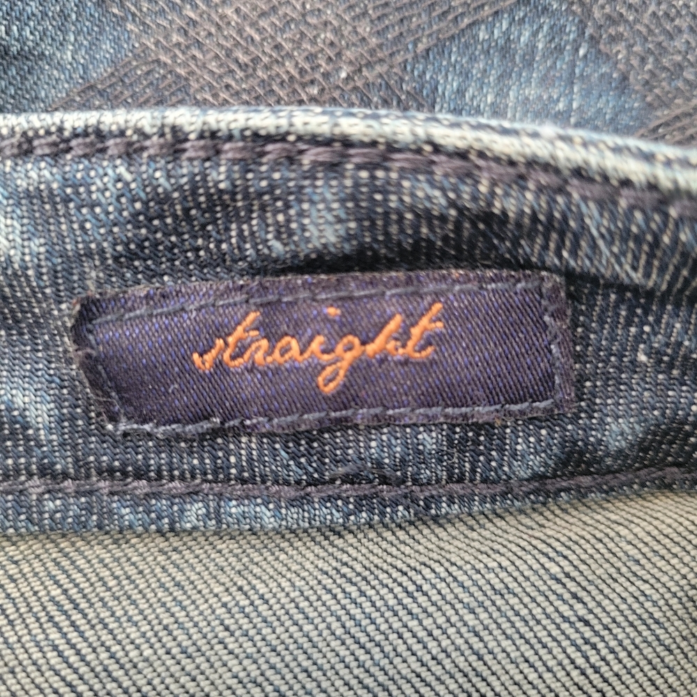 Seven 7 Women's Straight Leg Denim Jeans Dark Wash 12 - Picture 15 of 16